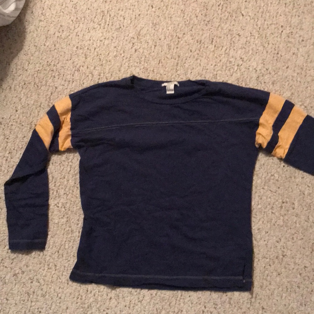 varsity style long sleeve